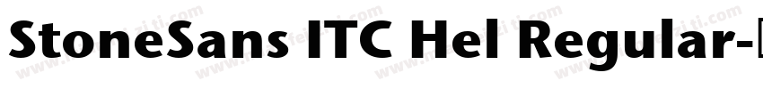 StoneSans ITC Hel Regular字体转换